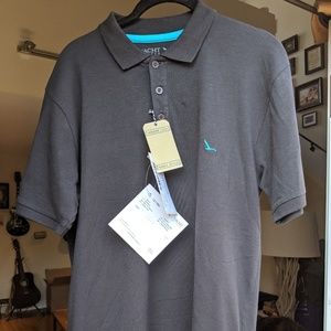 Dark grey polo shirt